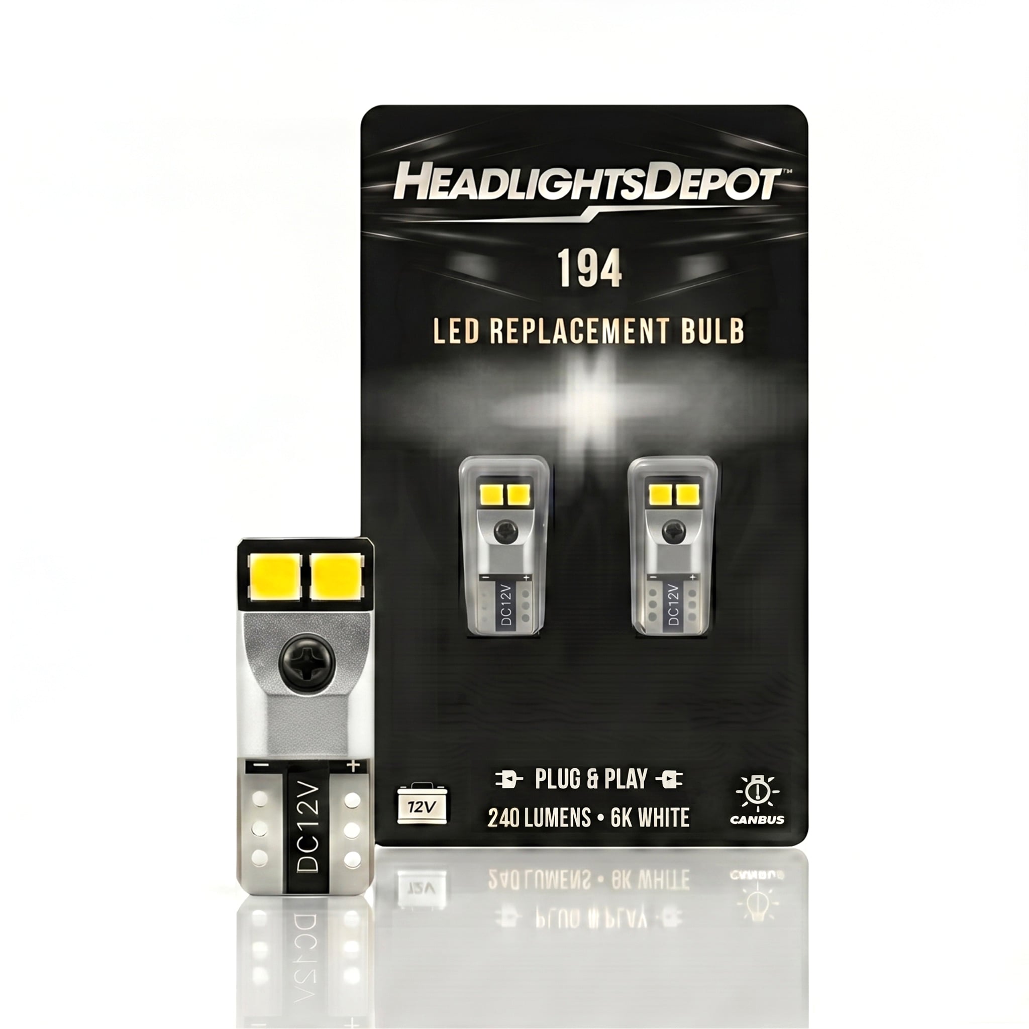 194 White 240 Lumen LED Bulb Set