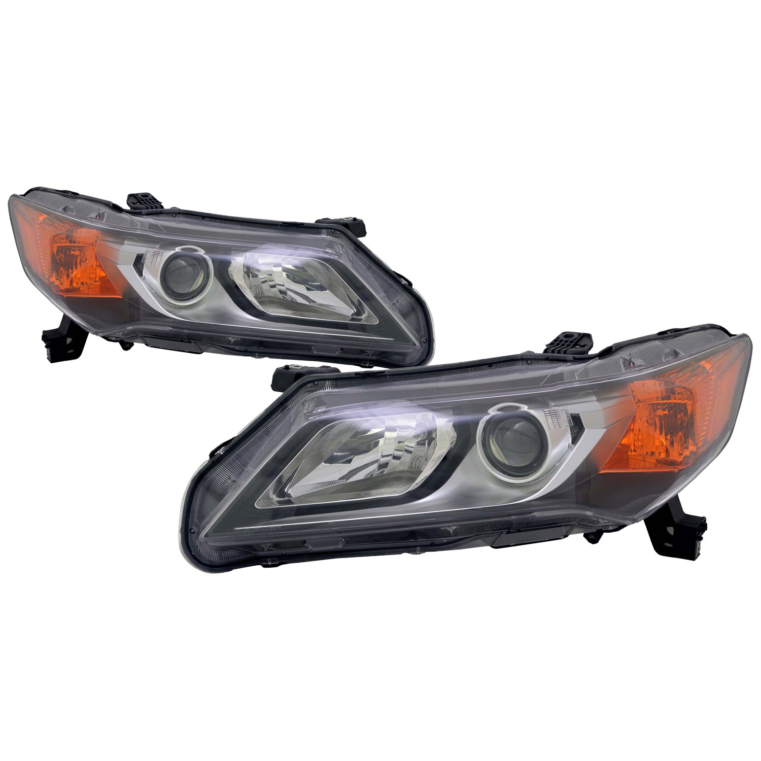 Left And Right Halogen Headlight Set For 13-15 Acura ILX CAPA Certified
