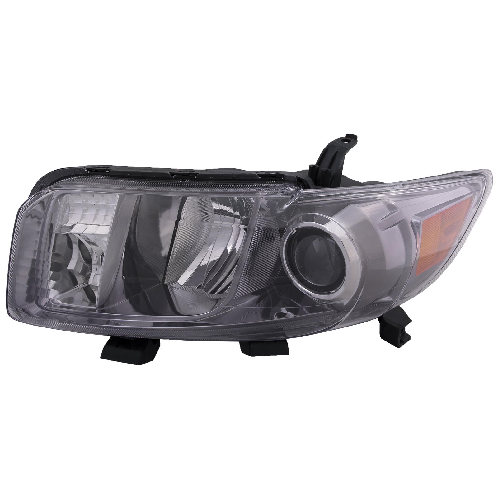 Spec-D Tuning LED Glossy Black Smoke Projector Headlights Compatible With 2013 2016 Scion Fr S With Factory Halogen Headlight