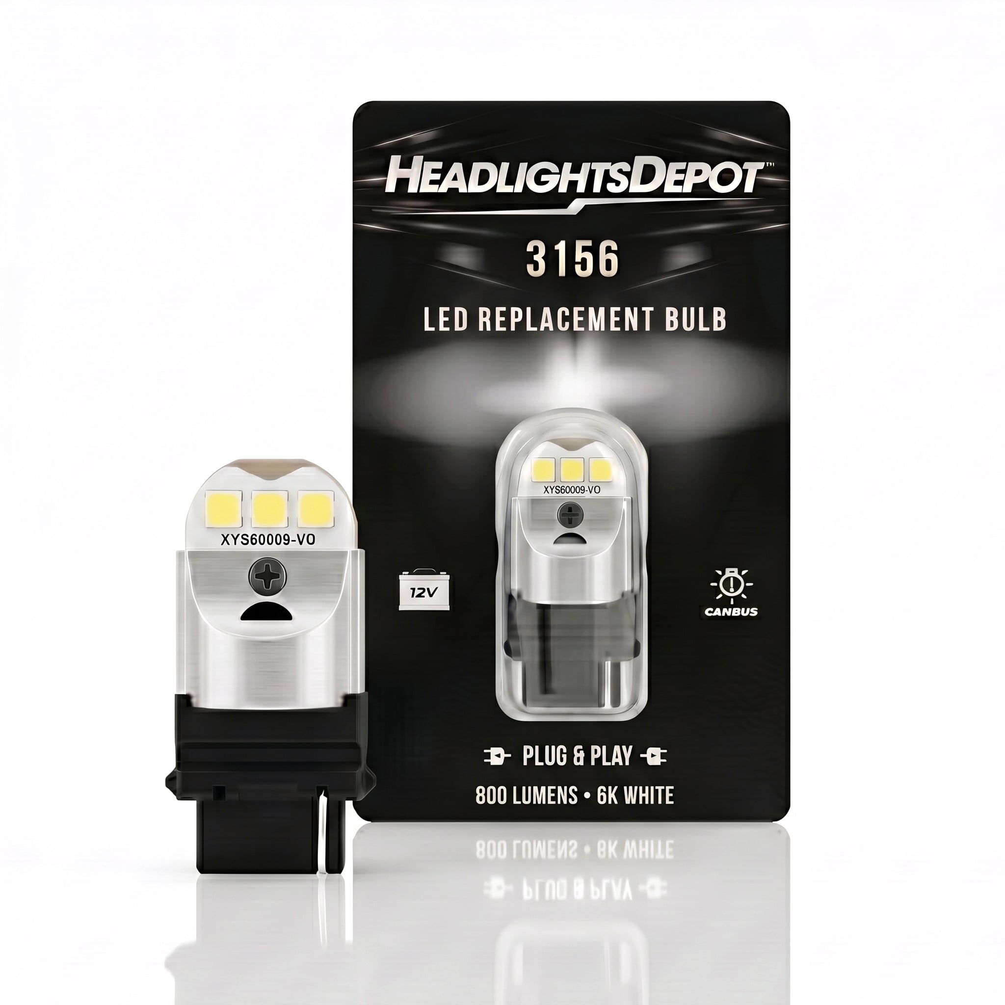 3156 White 800 Lumen LED Single Bulb