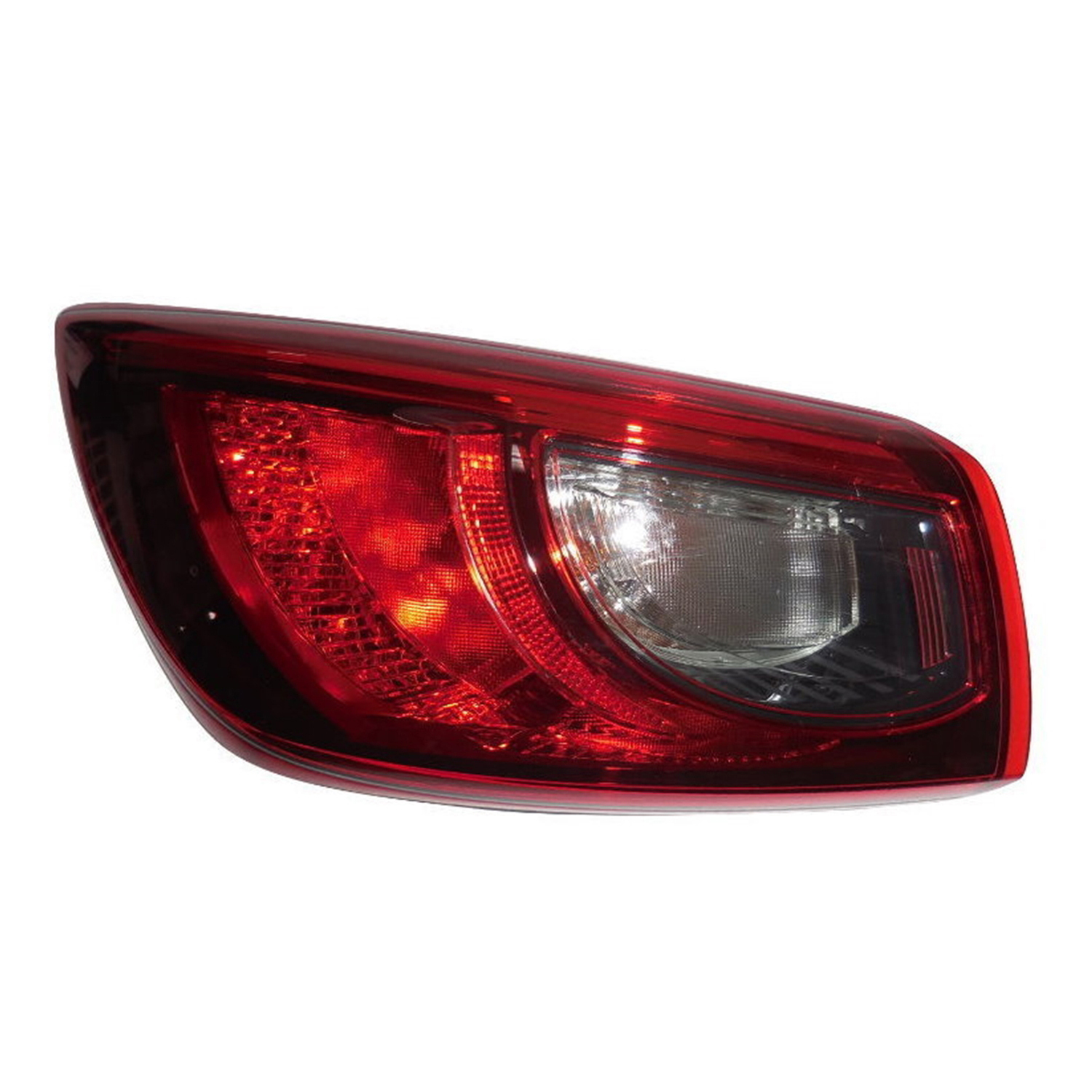 Left Driver Side LED Tail Light For 16-18 Mazda CX-3; CAPA Certified