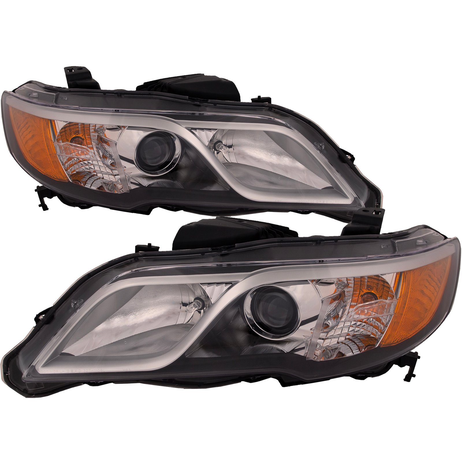 Headlight Set Fits Acura RDX 13-15 CAPA Certified HID Headlamps