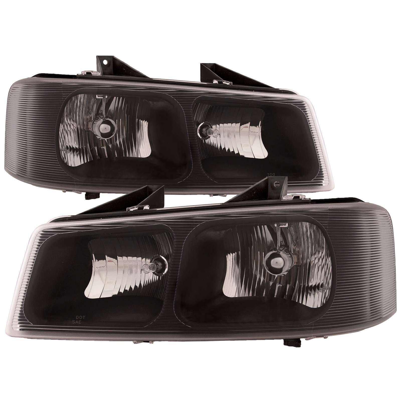 Headlight Composite Type CAPA Certified Left And Right Pair Fits 2003 2023 Chevrolet Express GMC Savanna
