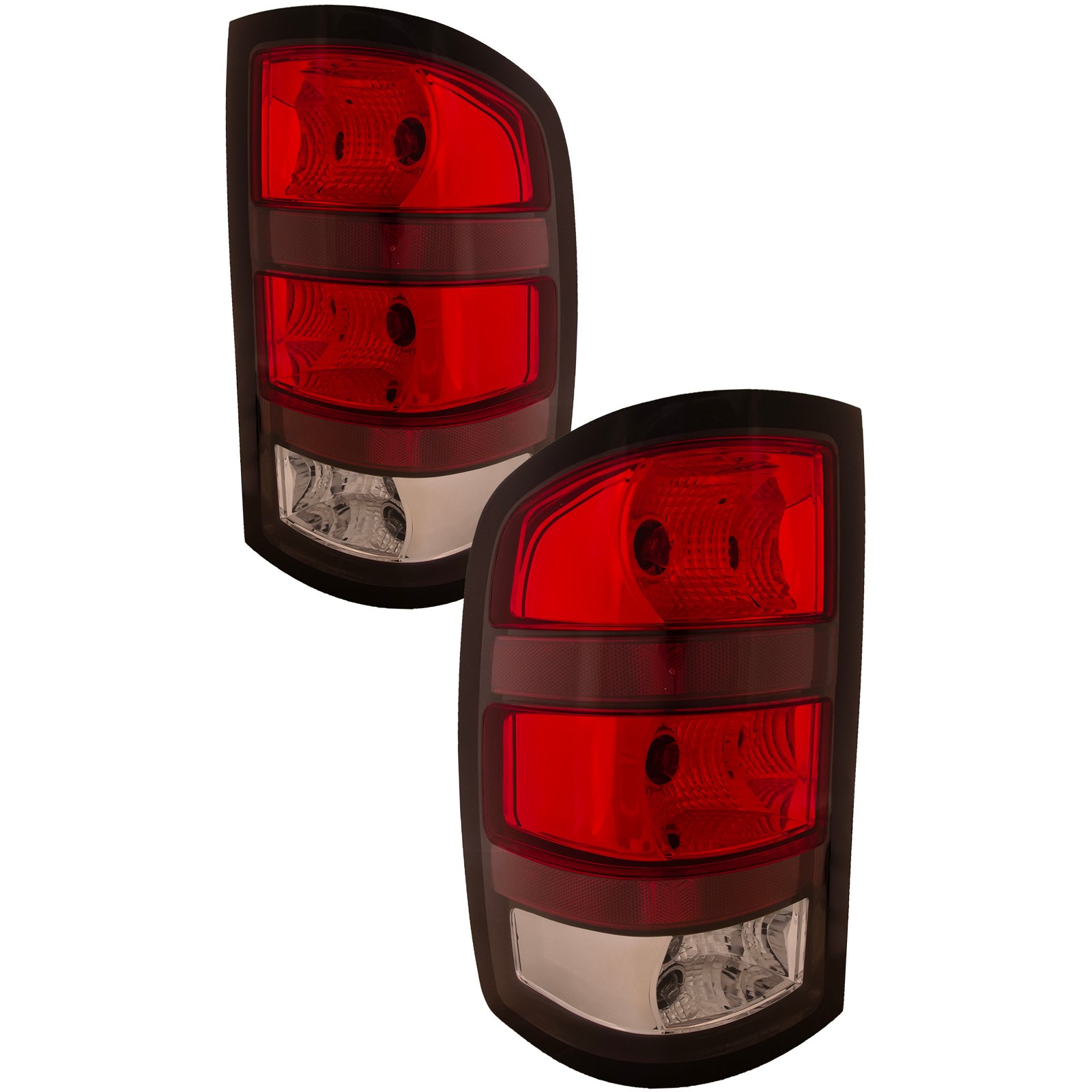 Tail Light Set Driver Left Right Passenger Pair Fits 2007-2010 GMC Sierra Denali Base Model (10' 1st Design)