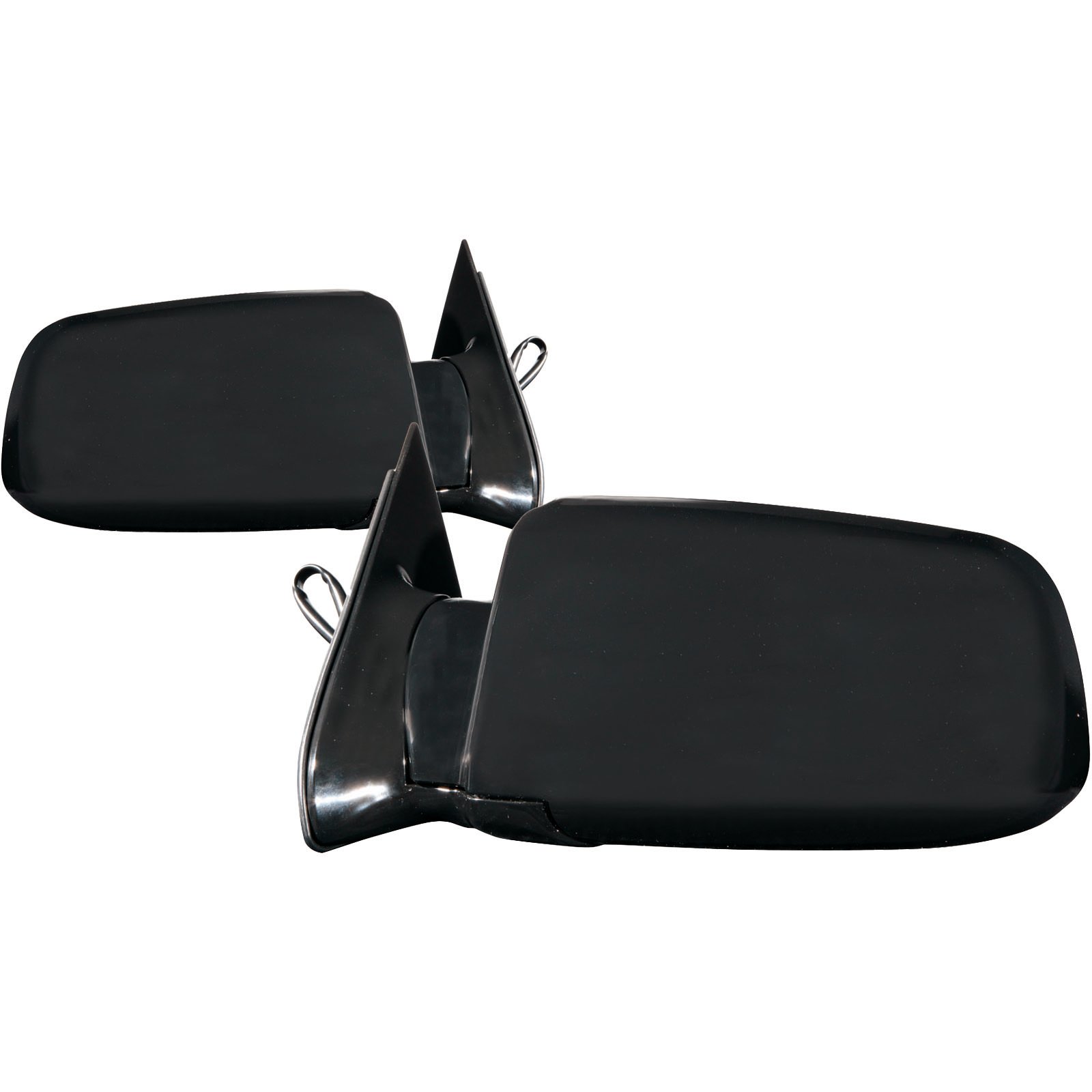 Left and Right Mirrors For Chevy C/K Truck 1500 2500 3500 88-98 Gloss Black Mirror