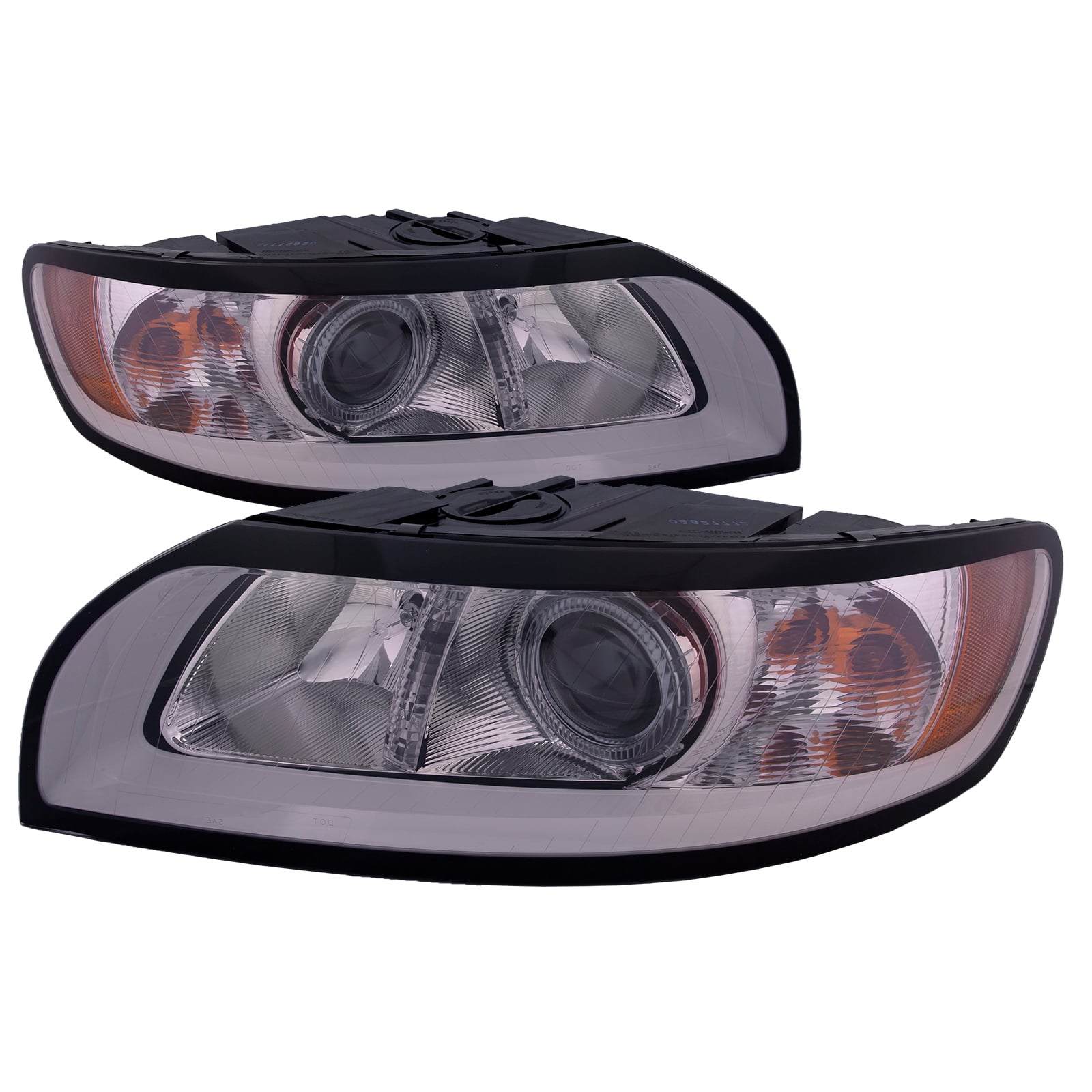 Headlights Set Halogen Right Passenger Left Driver Pair Fits 2008-2011 ...