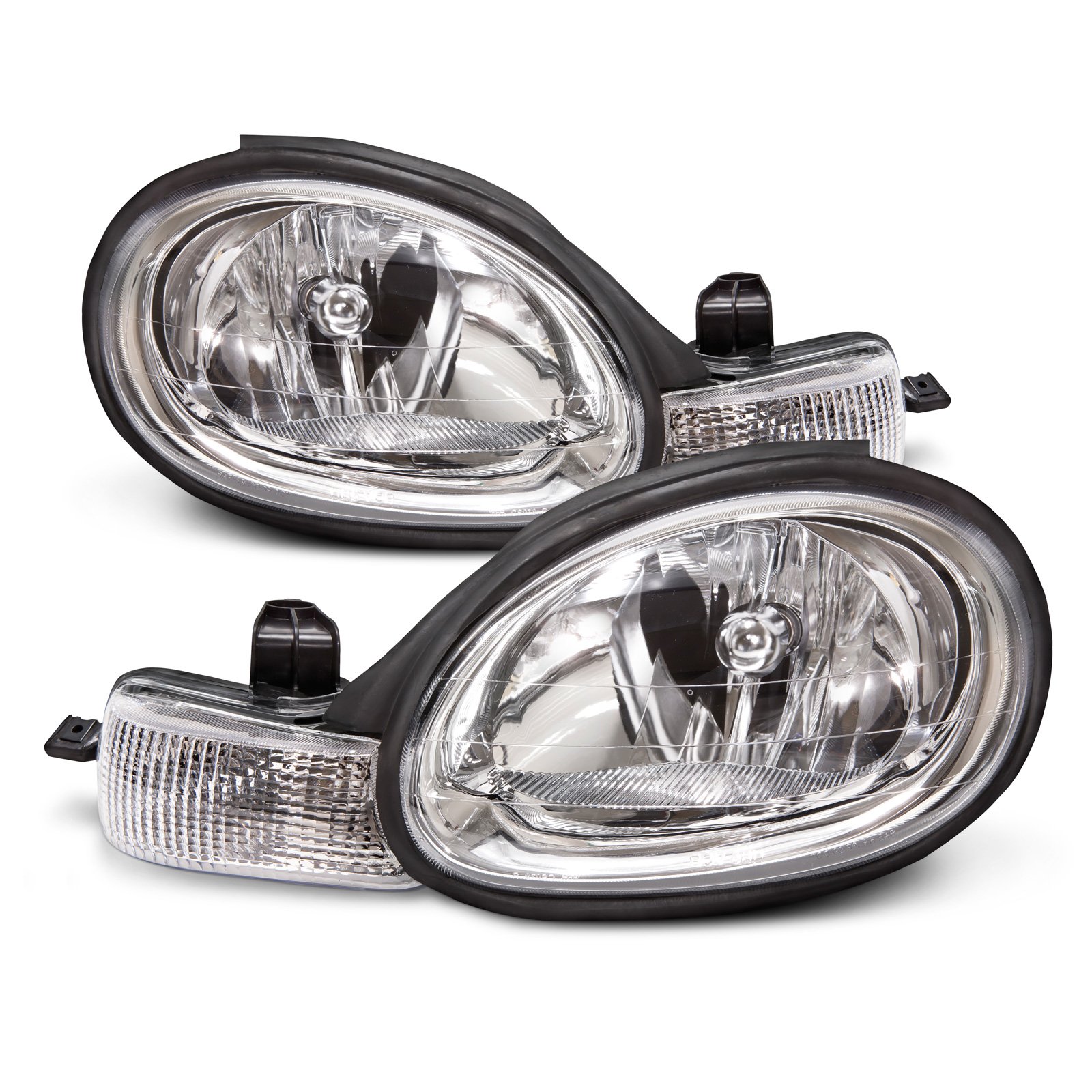 TYC Fog Lights Driving Lamps Assy with bulbs PAIR fits 2000 DODGE PLYMOUTH Neon