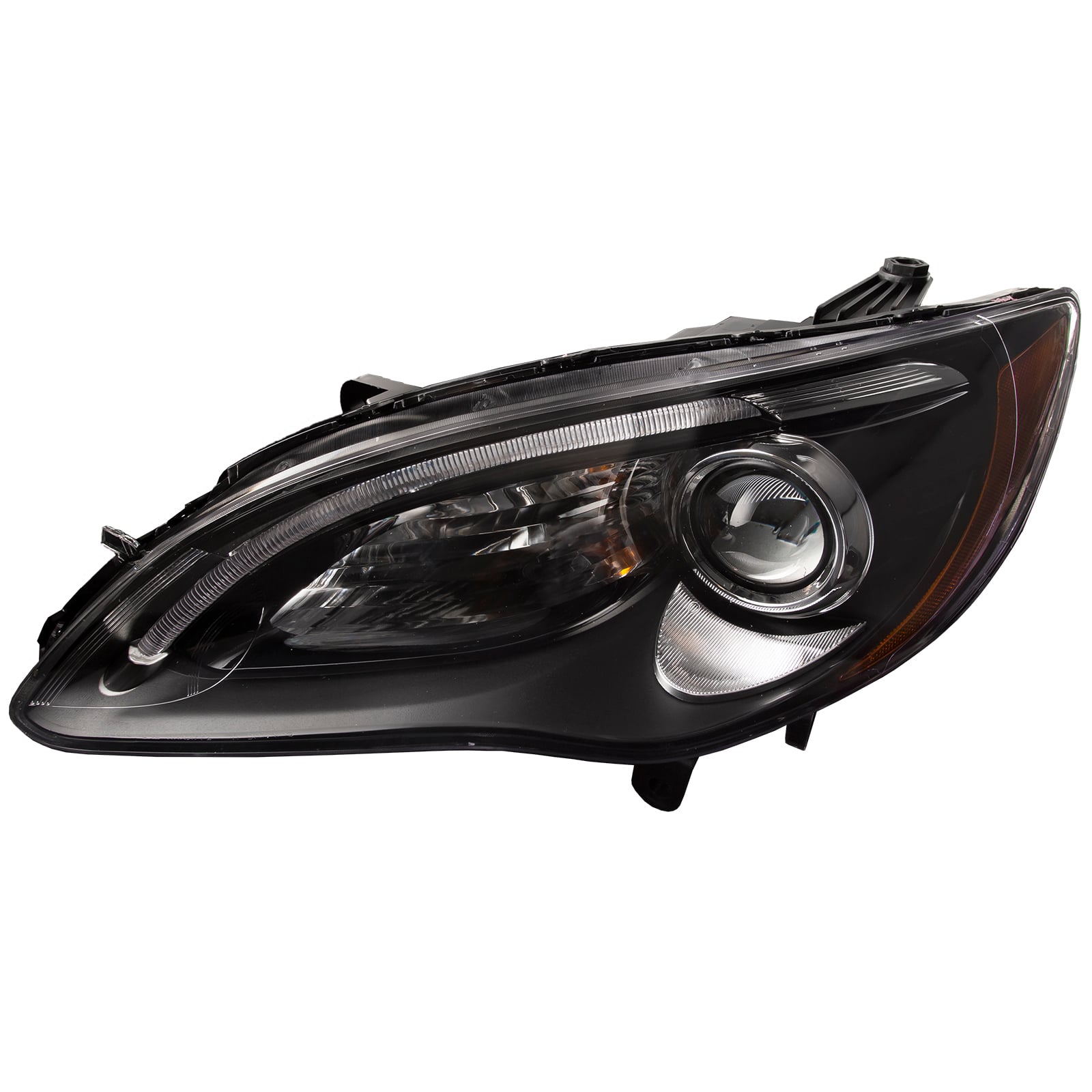Driver Side Halogen Headlight Assembly For 2011-2014 Chrysler 200 – Includes Bulbs