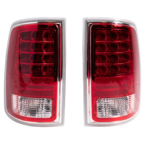 Tail Light Pair Compatible With Dodge Ram 1500 Pick Up 13-19 Left and Right Tail Lamp Pair