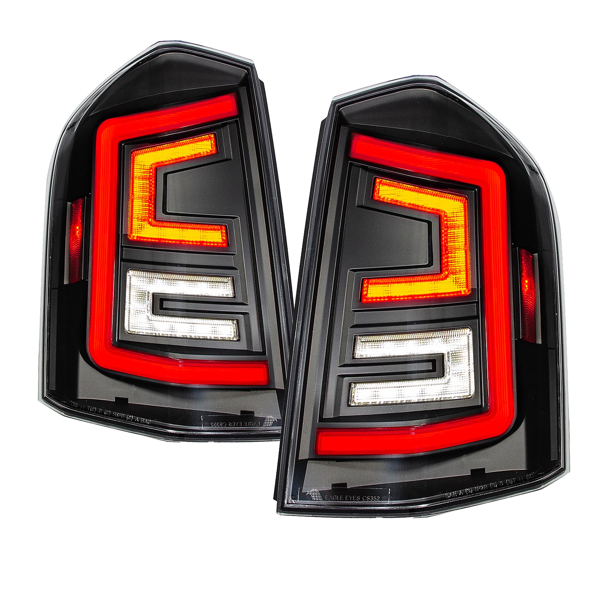 Performance LED Tail Light Set with Black Housing for 2011-2014