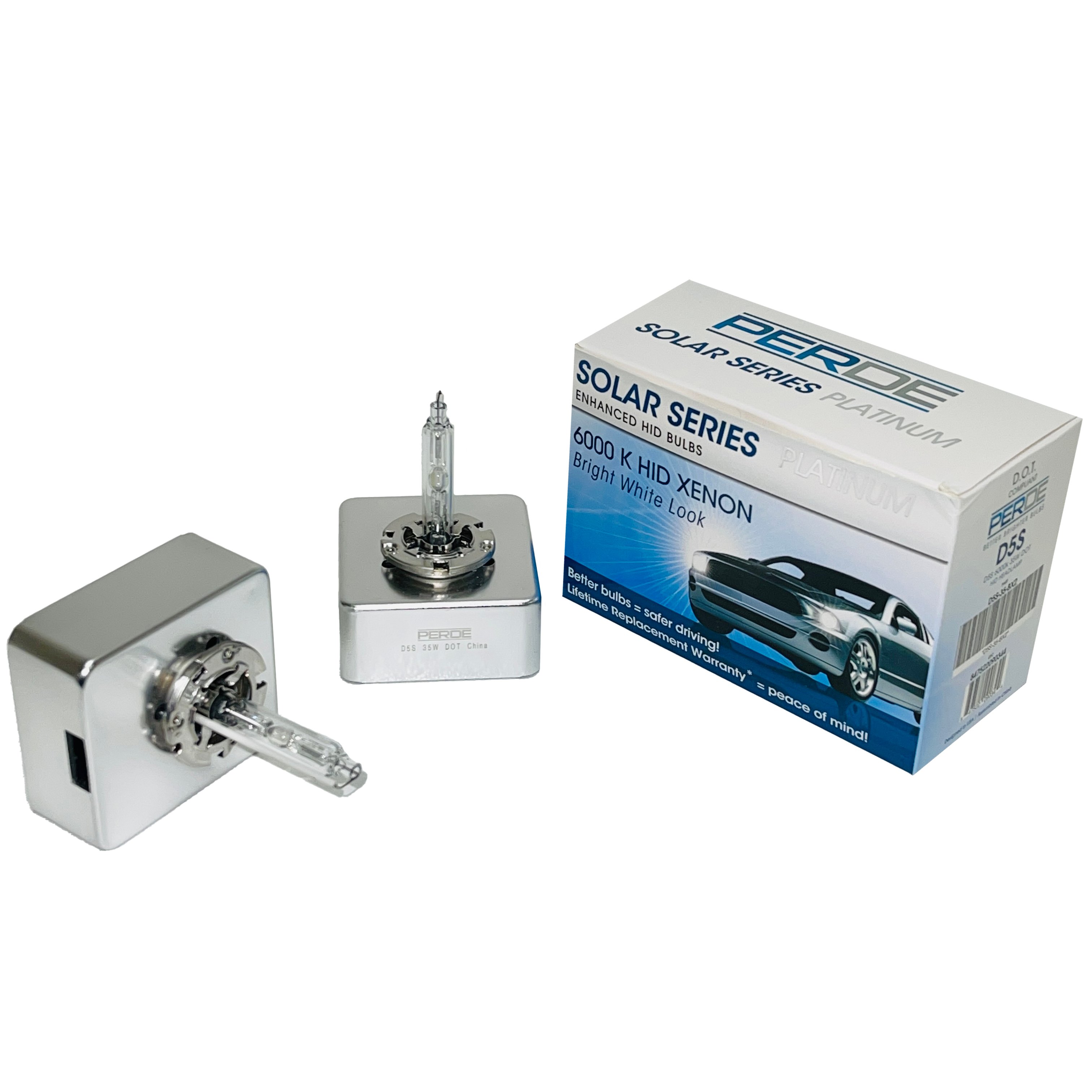 PERDE Solar Series Platinum 6000K D5S HID (Set; Pair)