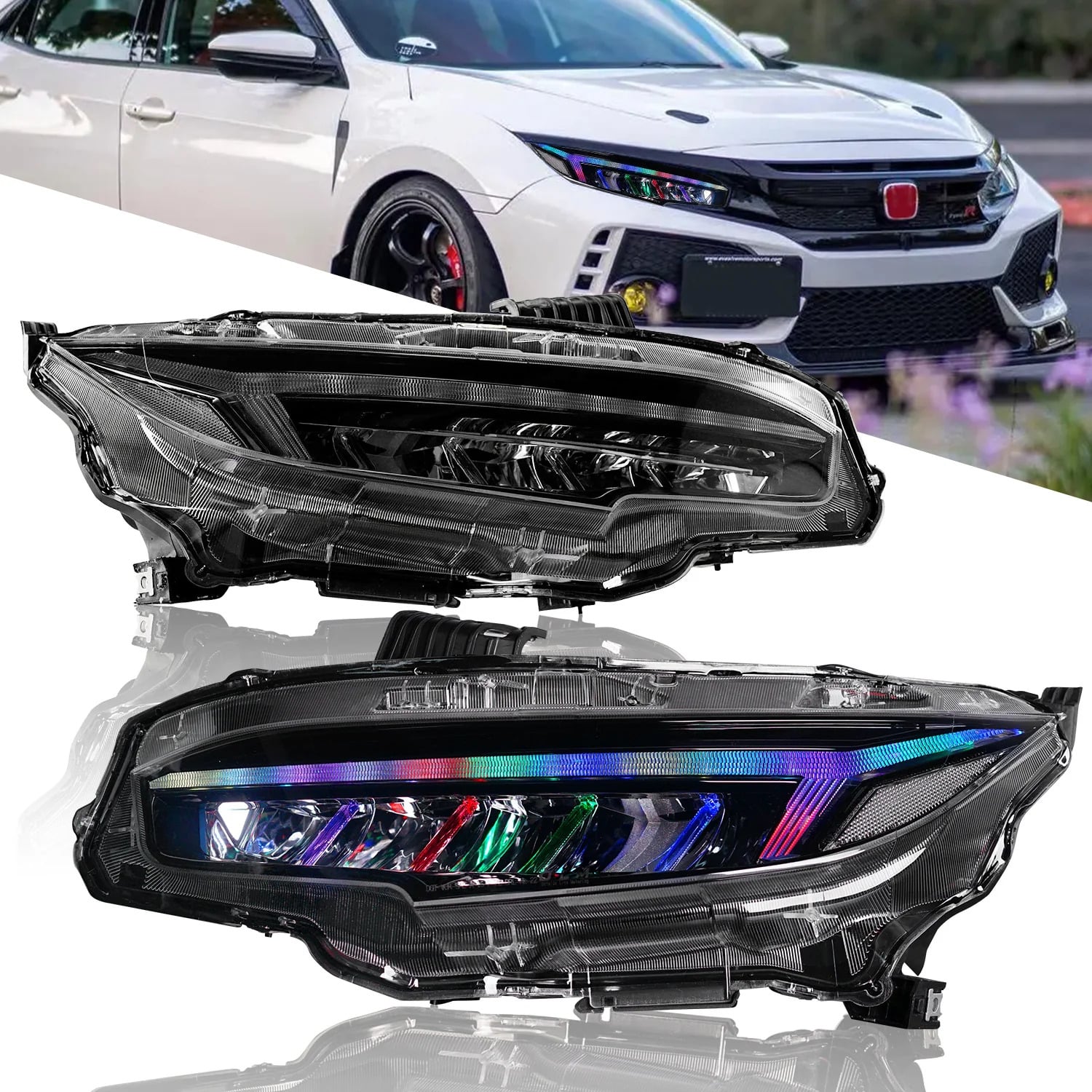 LED Headlight Headlamp Passenger Right For 2022 2023 Honda Civic Sport Touring E - Foto 10