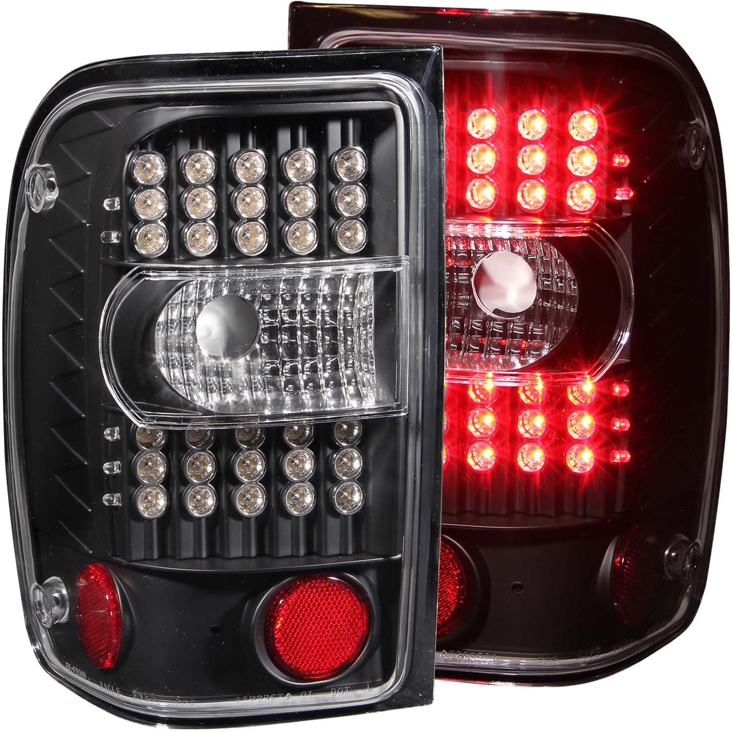 01 10 Ford Ranger Tail Lights Left Right Pair W Clear Lens Black More Views