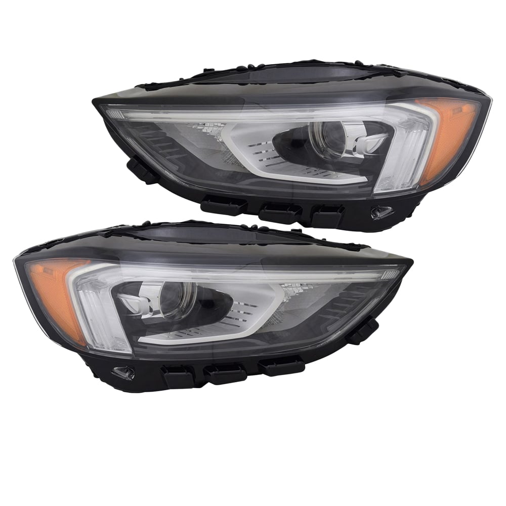 Driver & Passenger HeadLight For Ford Edge 2019-2024