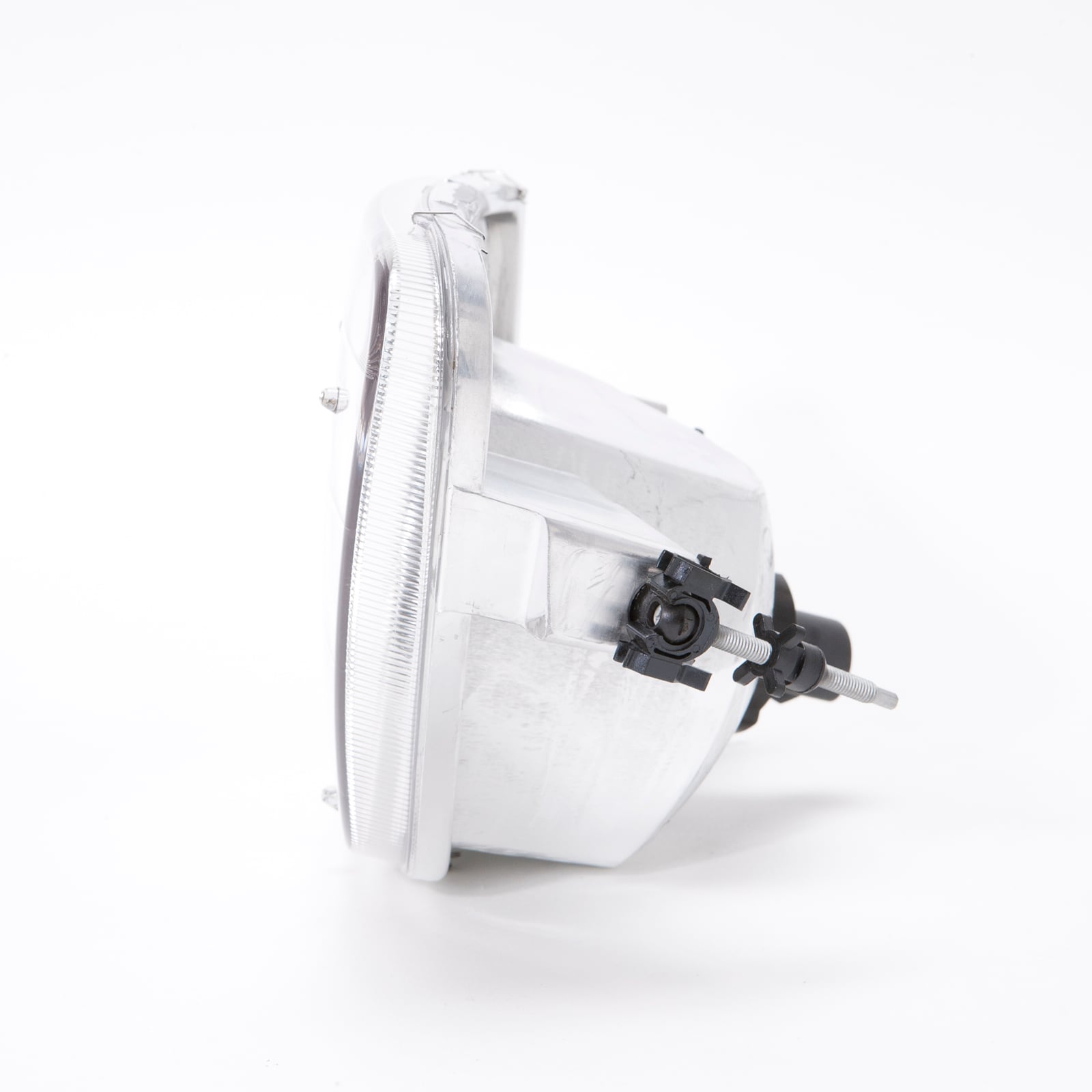 Headlights Depot 97-03 Ford F-150 / 97-02 Expedition Lightning Style Headlights (Set; 4-Piece, Chrome; Clear Lens)