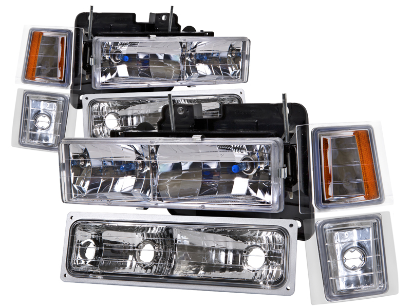 5977459 Chevy Silverado Tahoe Suburban Headlights 1994 1995 1996 1997 1998 ...