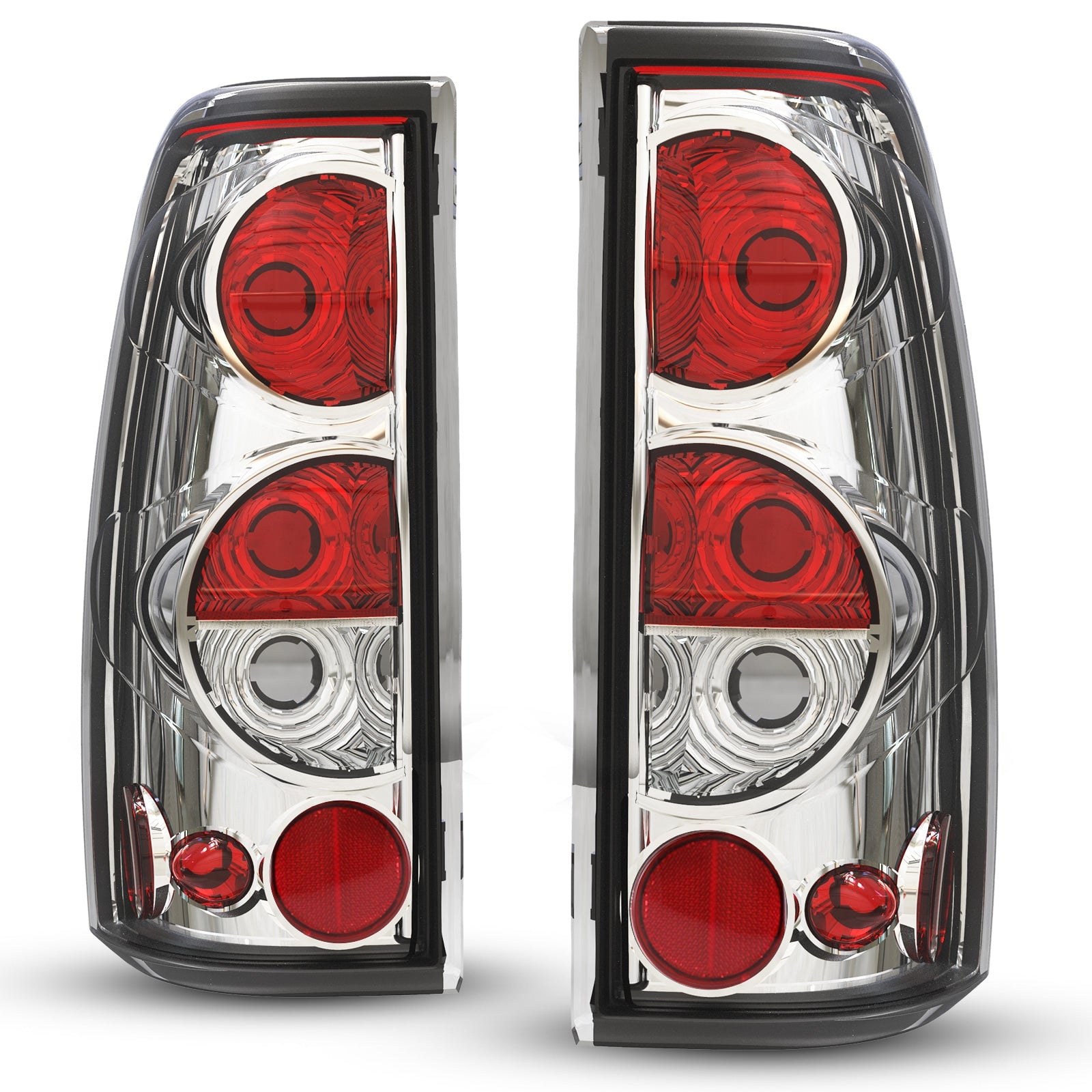 Chrome Altezza Tail Light Set With Clear Lens For 1999-2006 Chevrolet ...