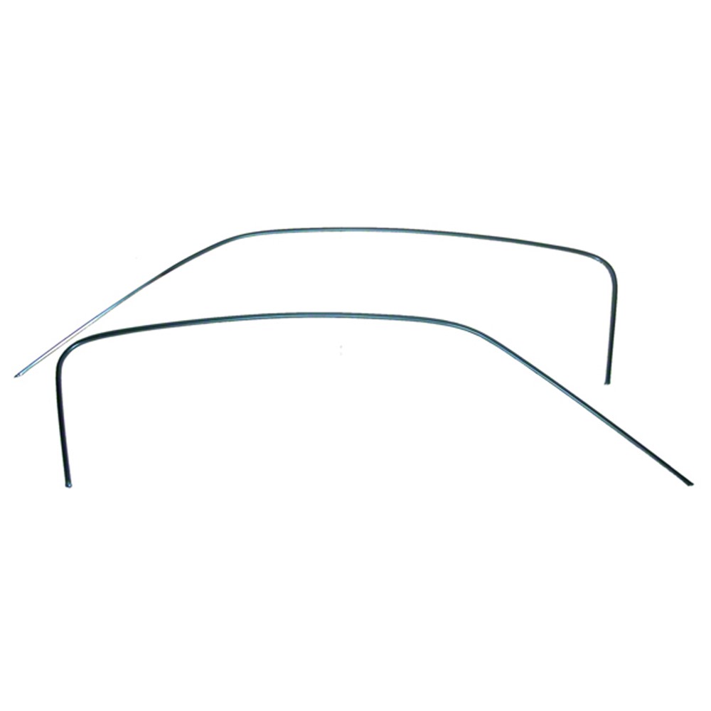 Fastback Rumprail Parlor Drip Rail Molding Set for Fastback Models for 1967-1968 Ford Mustang