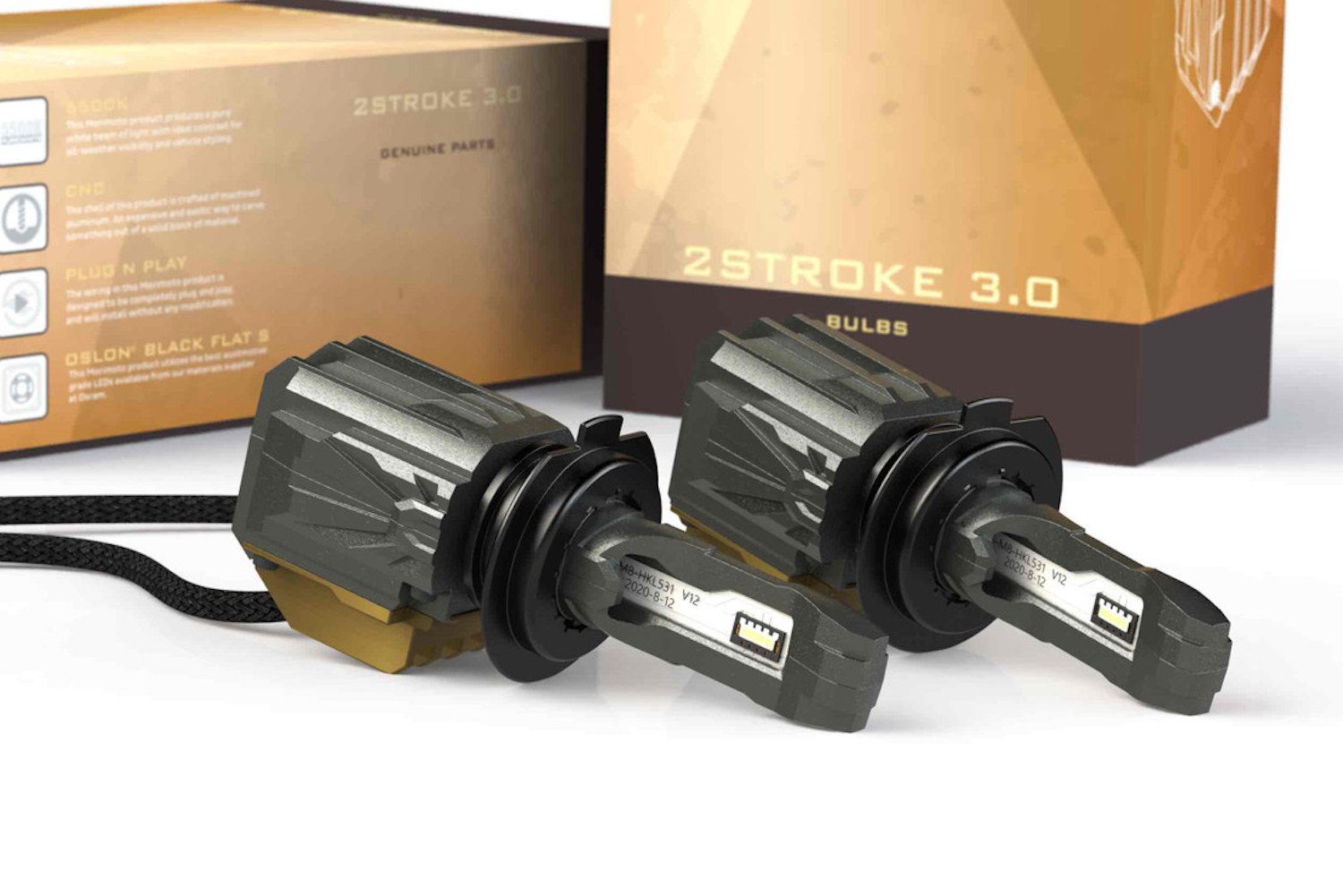 H7:  Morimoto 2Stroke 3.0 Bulb LED Bulb