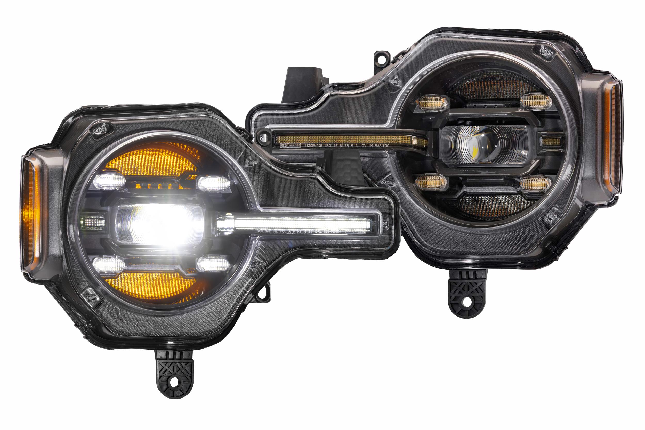 Morimoto XB LED Headlights: Ford Bronco (21+) (Pair / White DRL)