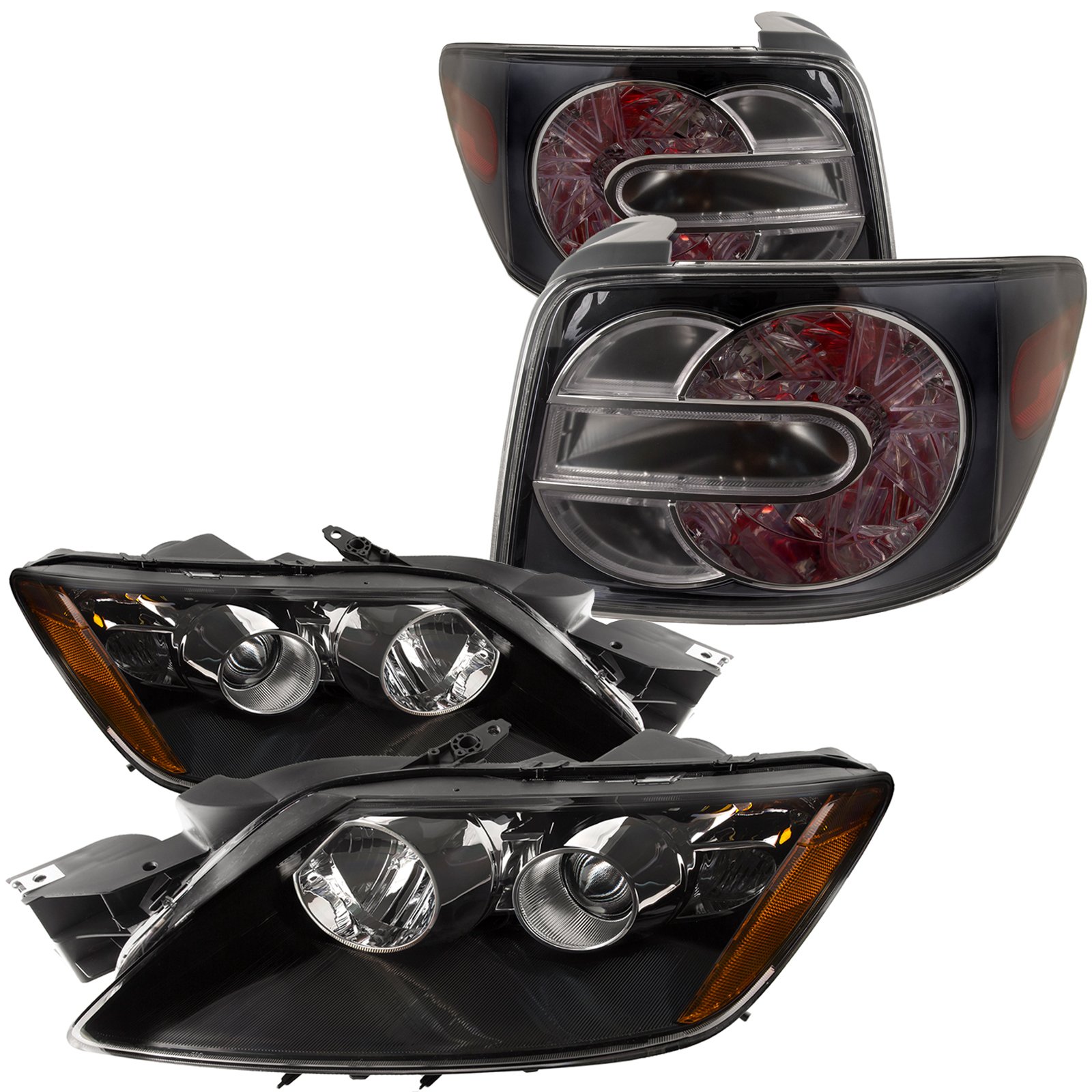 Perde 2007 2017 Mazda Cx 7 Headlights And Tail Lights Set More Views Mz00402 403 Hla4 1 Jpg Perde 2007 2017 Mazda Cx 7 Headlights