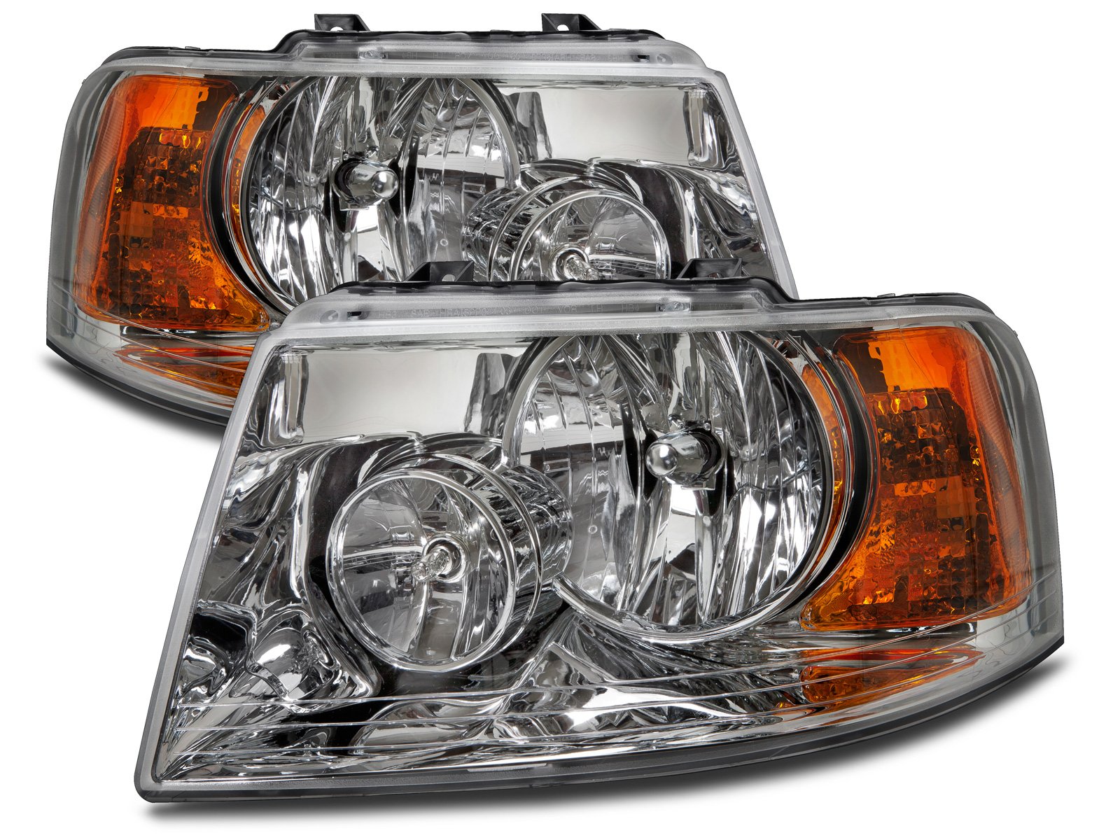 Gulf Stream Sun Voyager 2005-2011 Motorhome RV Left and Right Chrome Halogen Headlights Pair