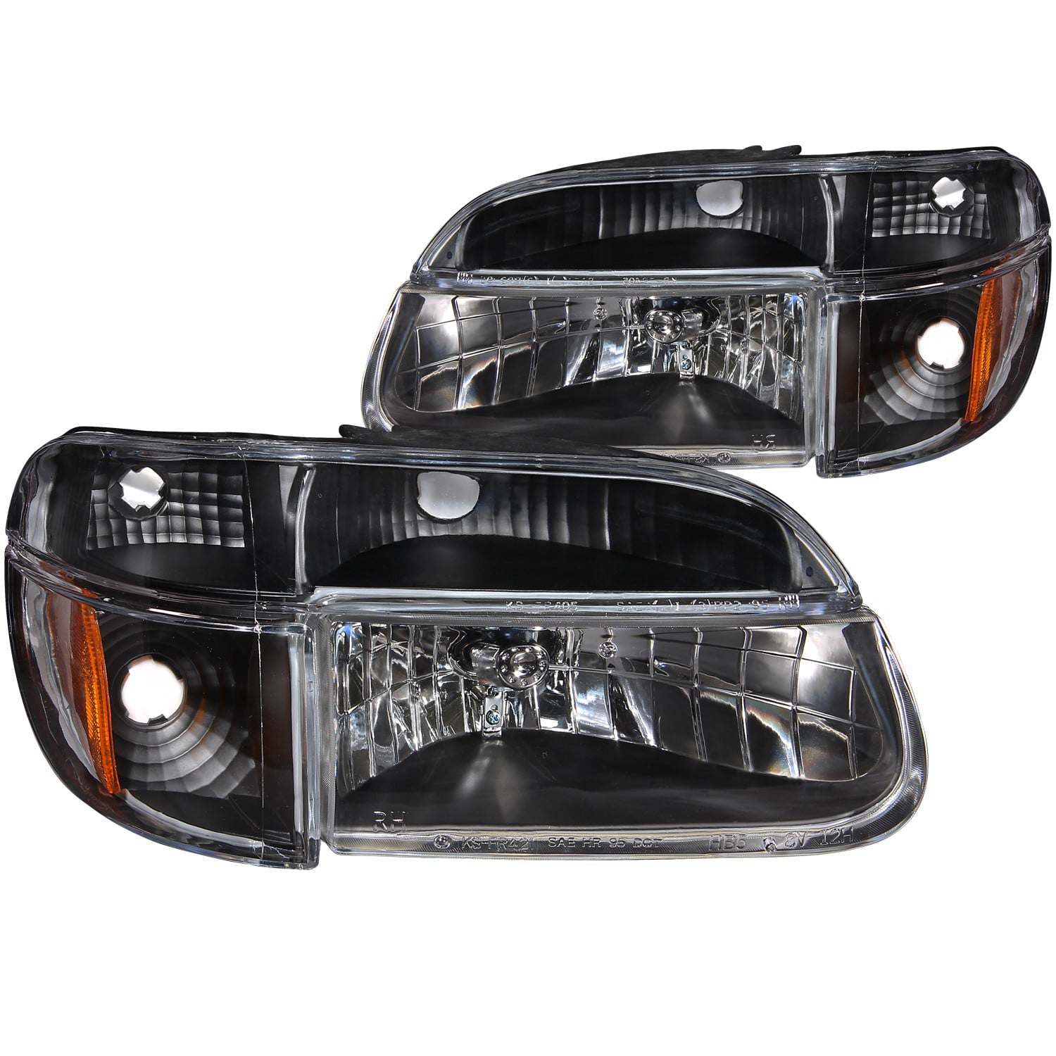 Four Piece Headlight For Rexhall American Clipper 96-99 Headlamp Set