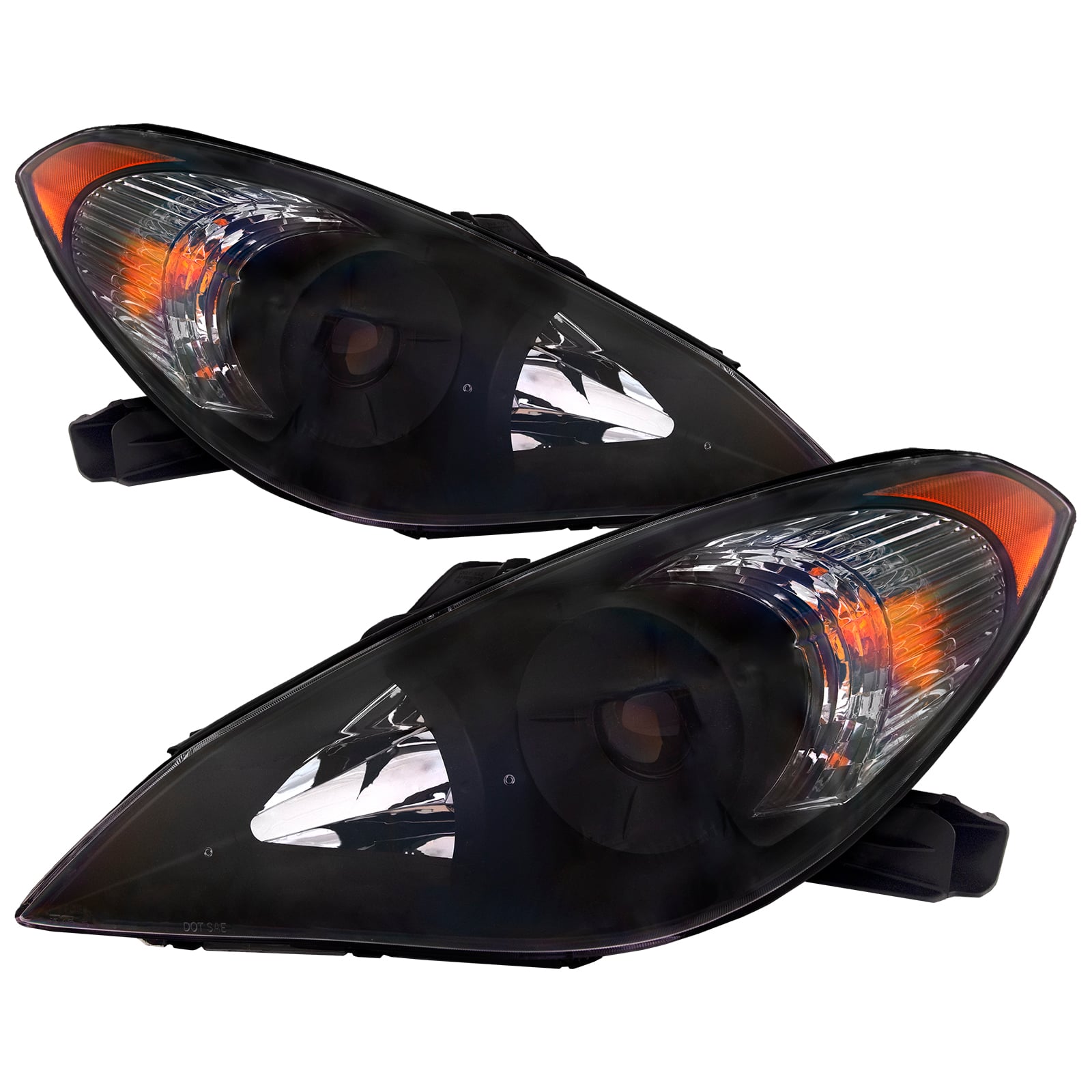 Headlights For Toyota Solara 2004-2006 Coupe/Convertible Halogen Black ...