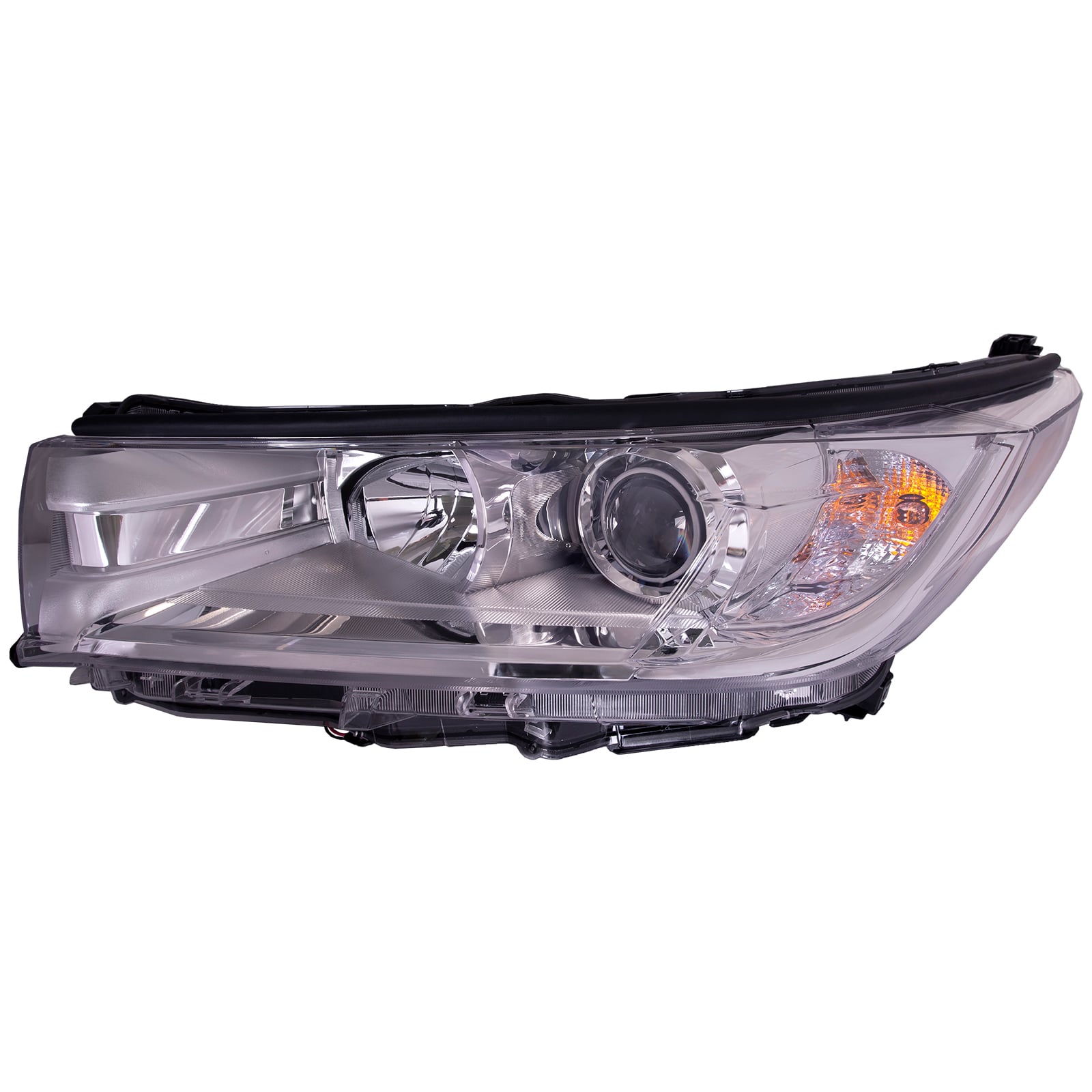 Yibei-tech Halogen Headlight Assembly Pair For Toyota Highlander LE XLE 2017-2019, Chrome - View #3