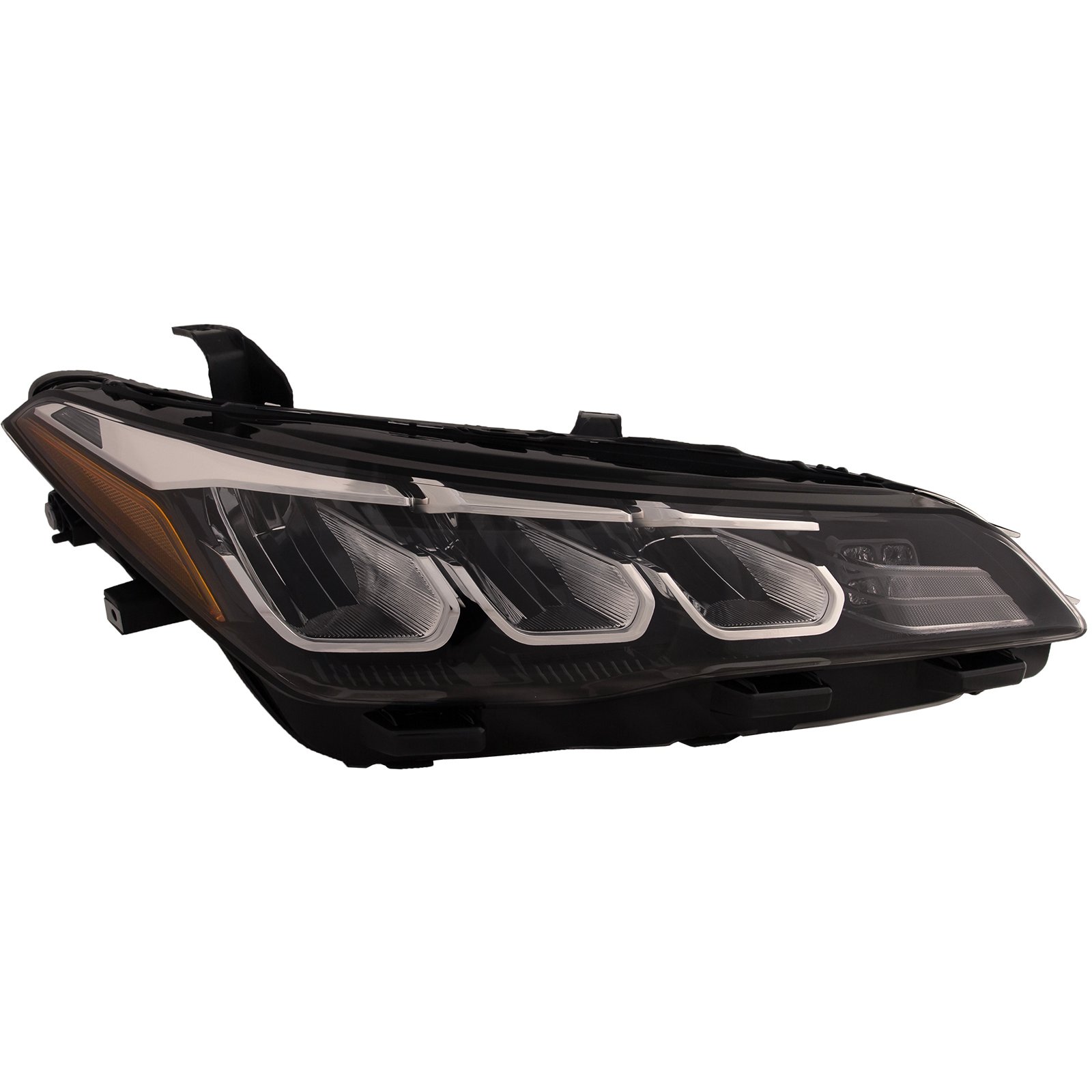 Headlight Fits Toyota Avalon XLE Models 19-22 Right Passenger LED Headlamp With Clear Lens and Chrome Housing