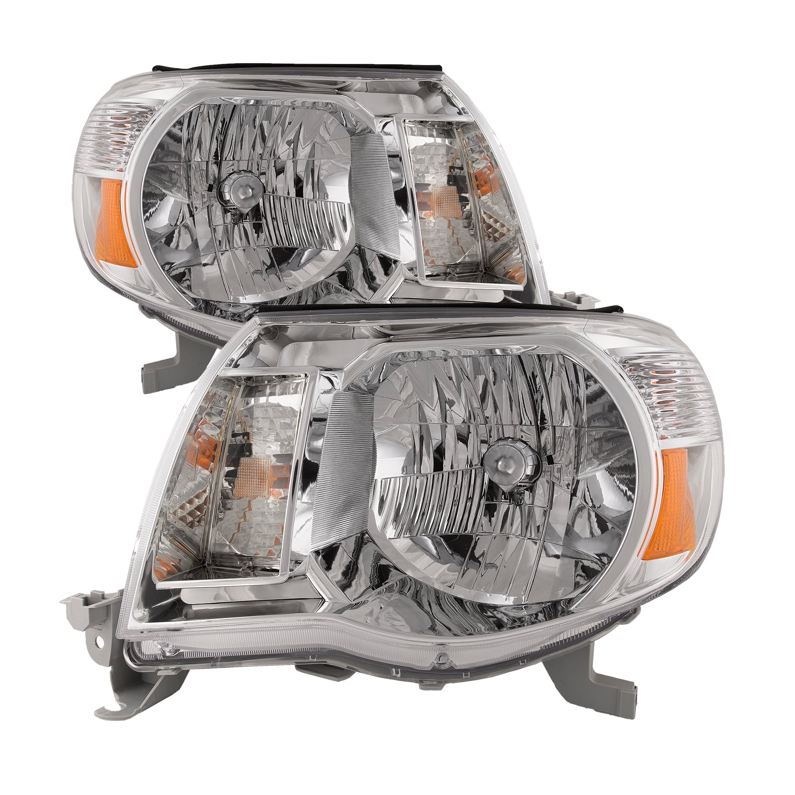 Headlights Halogen Set Left Driver Right Passenger Fits 2005-2011 ...