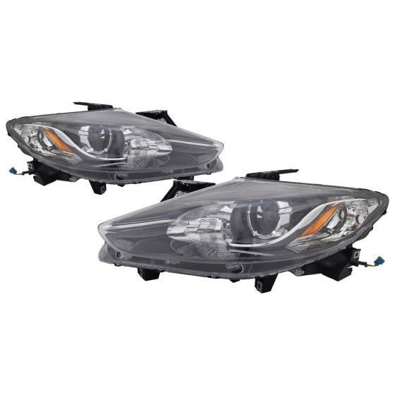 Left And Right Halogen Headlight Set For 13-15 Mazda CX-9 CAPA