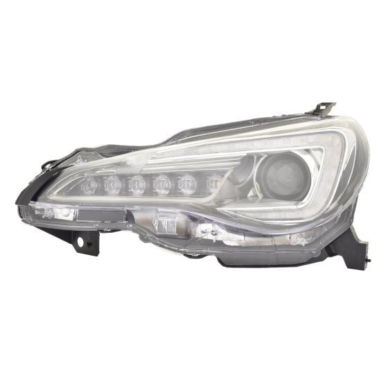 Right Passenger Side LED Headlight For 17-20 Subaru BRZ; CAPA