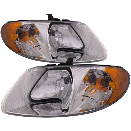 2005-2007 Chrysler Town & Country Replacement Headlights Headlamps Left