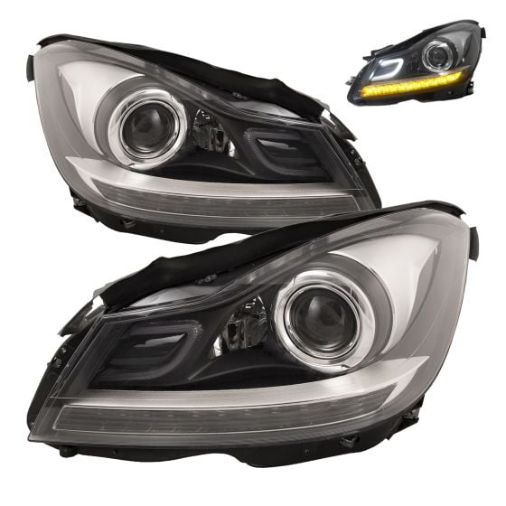 HeadlightsDepot MercedesBenz W204 CClass (1214) OE Style Halogen