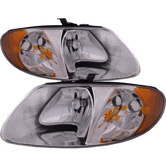 Headlights Fits Chrysler Town Country 113 in Wheel Base and