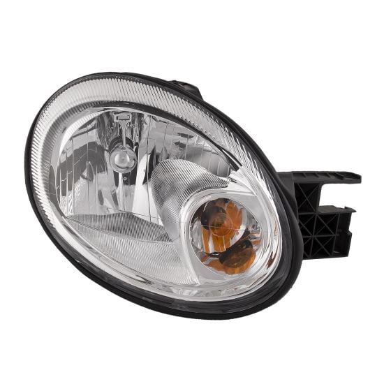 Pair Black Housing Headlights – 2003-2005 Dodge Neon SE/SRT/SXT/RT, Clear Lens, DOT/SAE - View #3