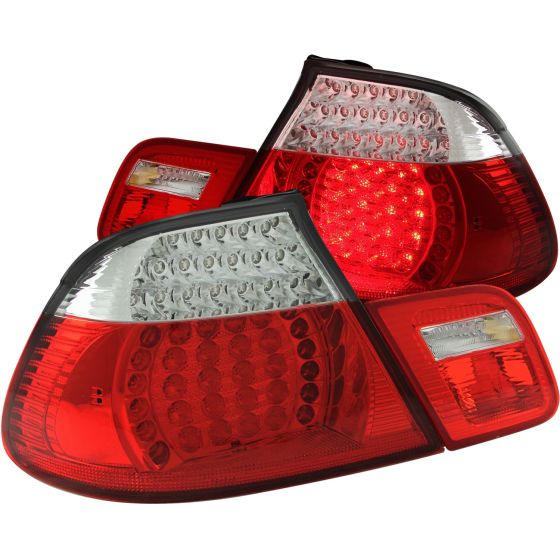 Pair Inner Brake Tail Lights For 1999-2003 BMW 3 Series (323Ci, 325Ci, 328Ci, 330Ci)