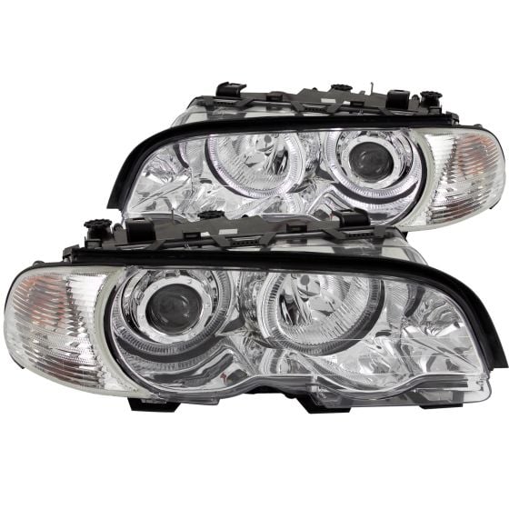 Chrome Housing Halogen Headlights Compatible with Coupe Only BMW 
