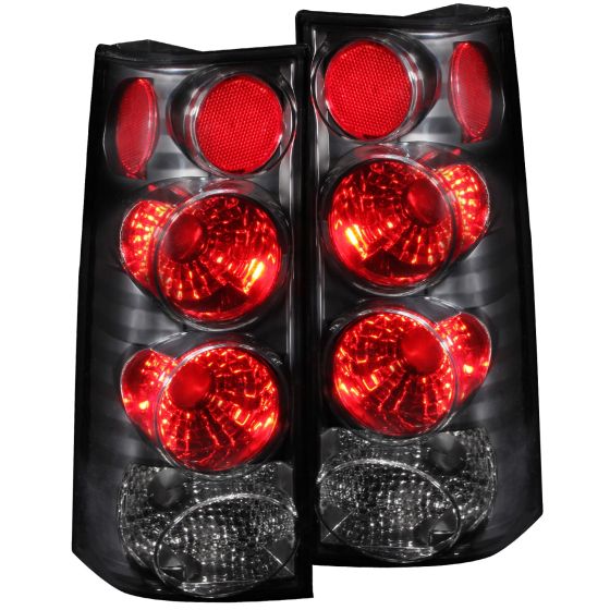 Black Housing Halogen Tail Light Compatible with Chevrolet GMC Express