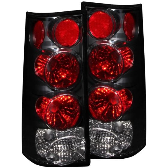 Tail Light Fits Chevrolet GMC Express 1500 2500 3500 Savana 1500 2500 3500  1996-2002 Includes Left Driver and Right Passenger Side Black Housing Tail 