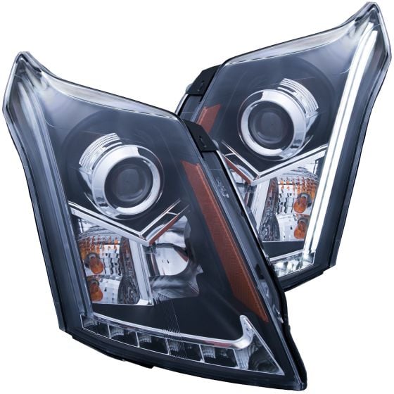 Black Housing Halogen Headlights Compatible with Cadillac SRX 2010-2014 ...