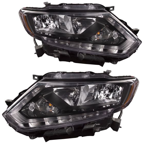 Headlight Halogen Left Driver CAPA For 2014-2016 Nissan Rogue NI2502226  Black | eBay For Nissan Rogue 14-16 Headlight Assembly Halogen Driver Side CAPA Certified | NI2502226 | 26060-4BA0A