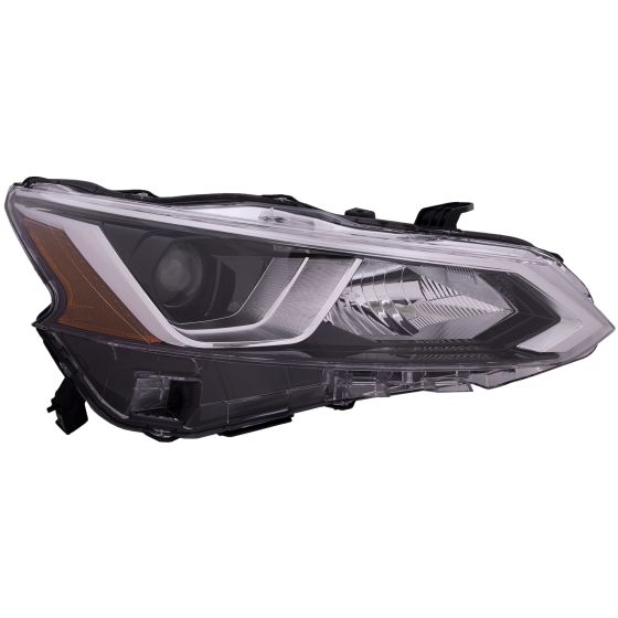 1 Pair Headlamps Halogen Chrome Headlight For 2016-2018 Nissan Altima 2.5/3.5L e