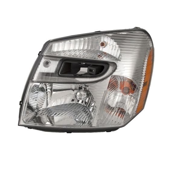 Chrome Halogen Headlight Set For 2005-2009 Chevy Equinox - Driver & Passenger Side