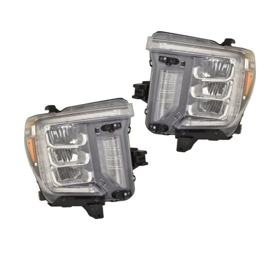 Driver & Passenger HeadLight For GMC Sierra 2500 HD Sierra 3500 HD