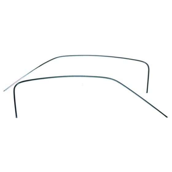 Fastback Rumprail Parlor Drip Rail Molding Set for Fastback Models for 1967-1968 Ford Mustang