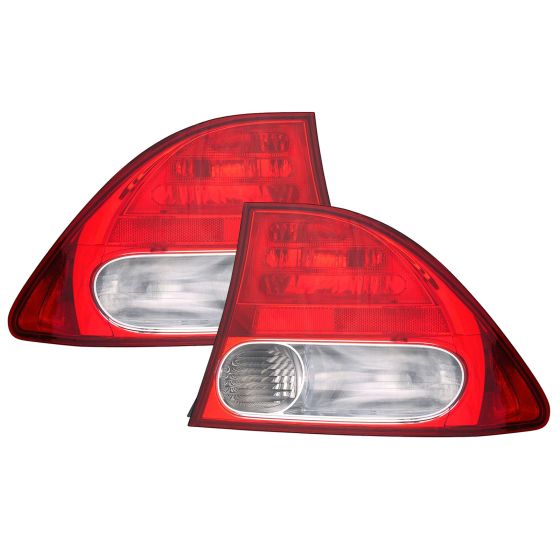 Driver Side Left Tail Light Assembly For 2006-2008 Honda Civic – Halogen Rear Lamp Replacement