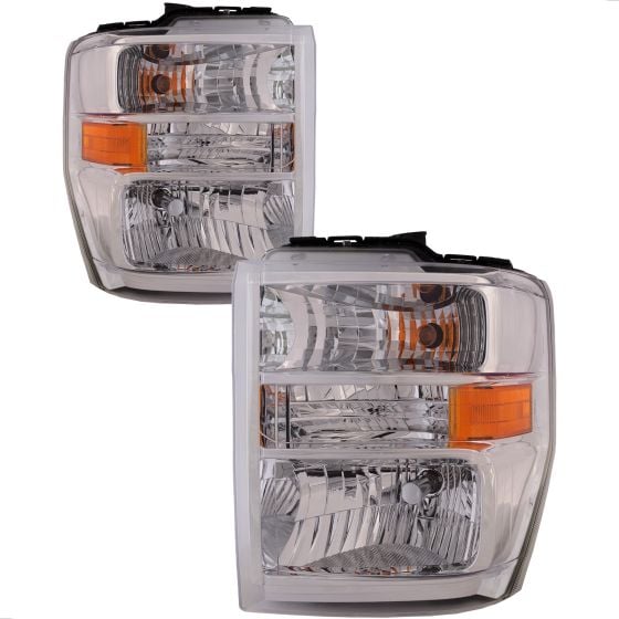 Headlight Driver And Passenger Set Fits Ford F-650 F-750 E-450 E 