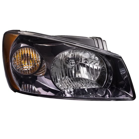 Headlight Halogen Black Housing New Style Right Passenger Assembly Fits  2004-2006 Kia Spectra/2005-2006 Spectra SX